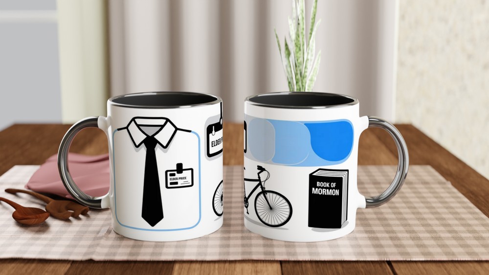 Elder Price Mormon Missionary Mug — view 9