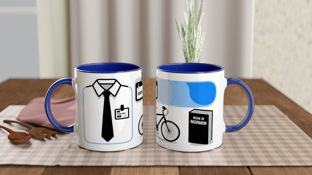 Elder Price Mormon Missionary Mug — view 4