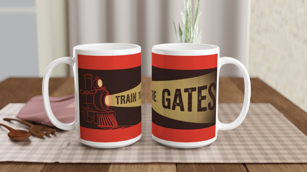 Hadestown Mug | Train To The Gates Quote | Musical Theatre Gift | Broadway Show Present for Theatre Lovers — view 2
