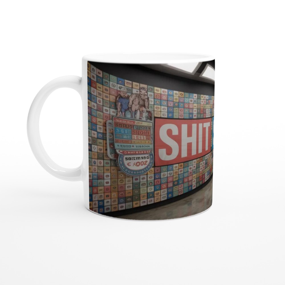 Shit Show Team Member Mug | Funny Office Humour Gift | Rude Colleague Leaving Present | Wrap Around Badge Design — view 10