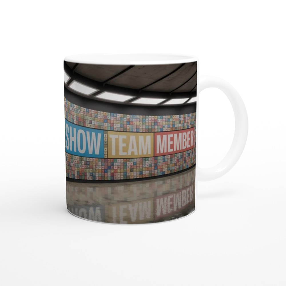 Shit Show Team Member Mug | Funny Office Humour Gift | Rude Colleague Leaving Present | Wrap Around Badge Design — view 12