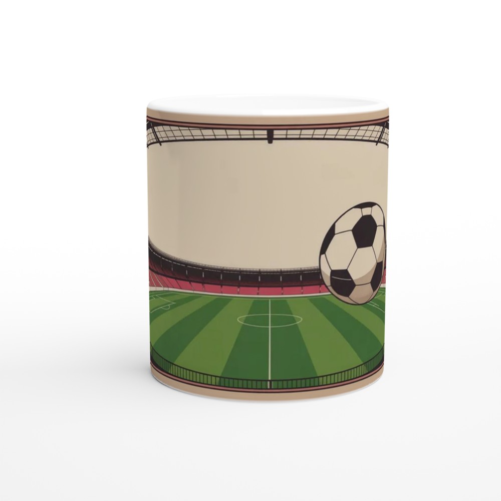 Vintage Football Stadium Retro Illustration Mug — view 11