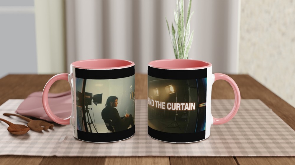MJ The Musical Mug | Behind the Curtain Backstage Design | Michael Jackson Gift | Musical Theatre Mug for Fans — view 6