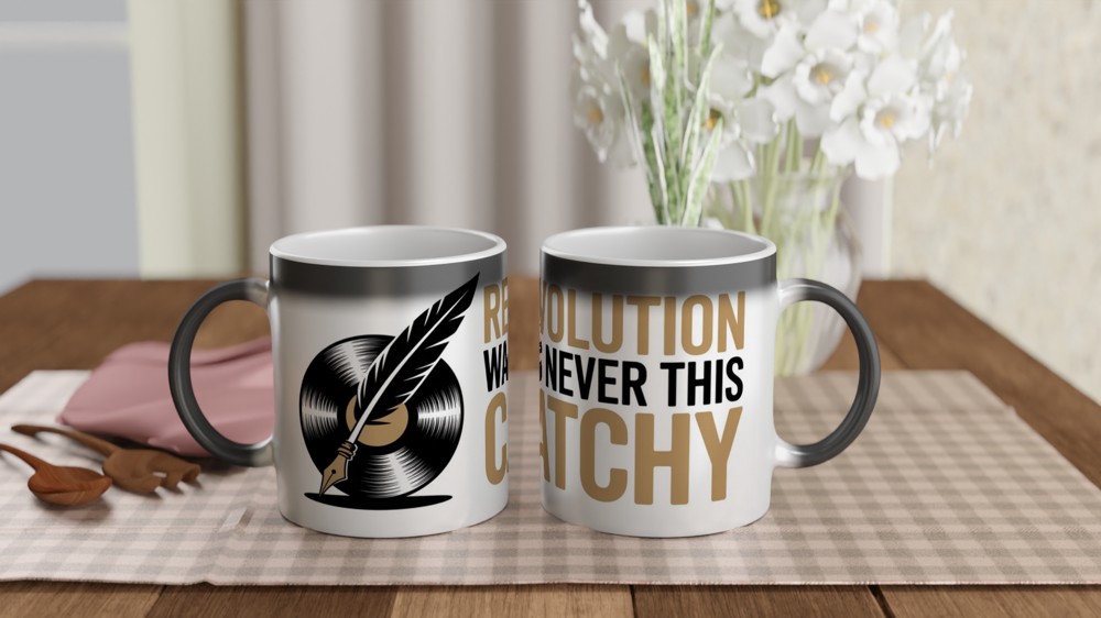 Hamilton Mug | Revolution Was Never This Catchy Quote | Musical Theatre Gift | Broadway Fan Present for Best Friend — view 3