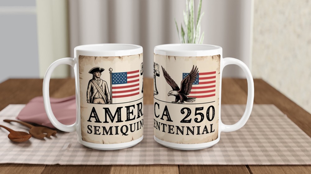 America 250 Semiquincentennial Patriotic Mug — view 2