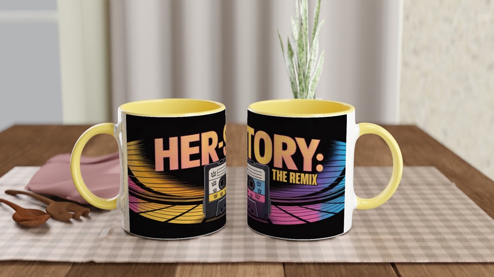 Her-Story The Remix Retro Cassette Tape Mug — view 8