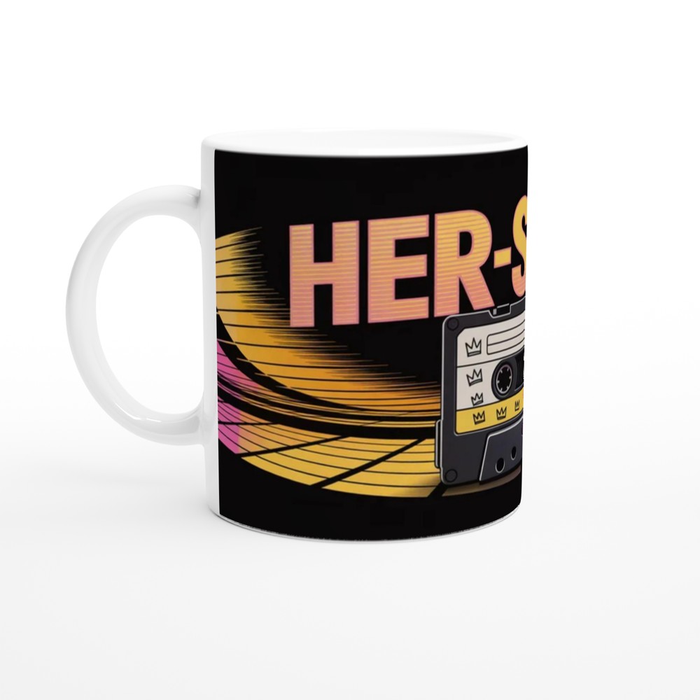 Her-Story The Remix Retro Cassette Tape Mug — view 10