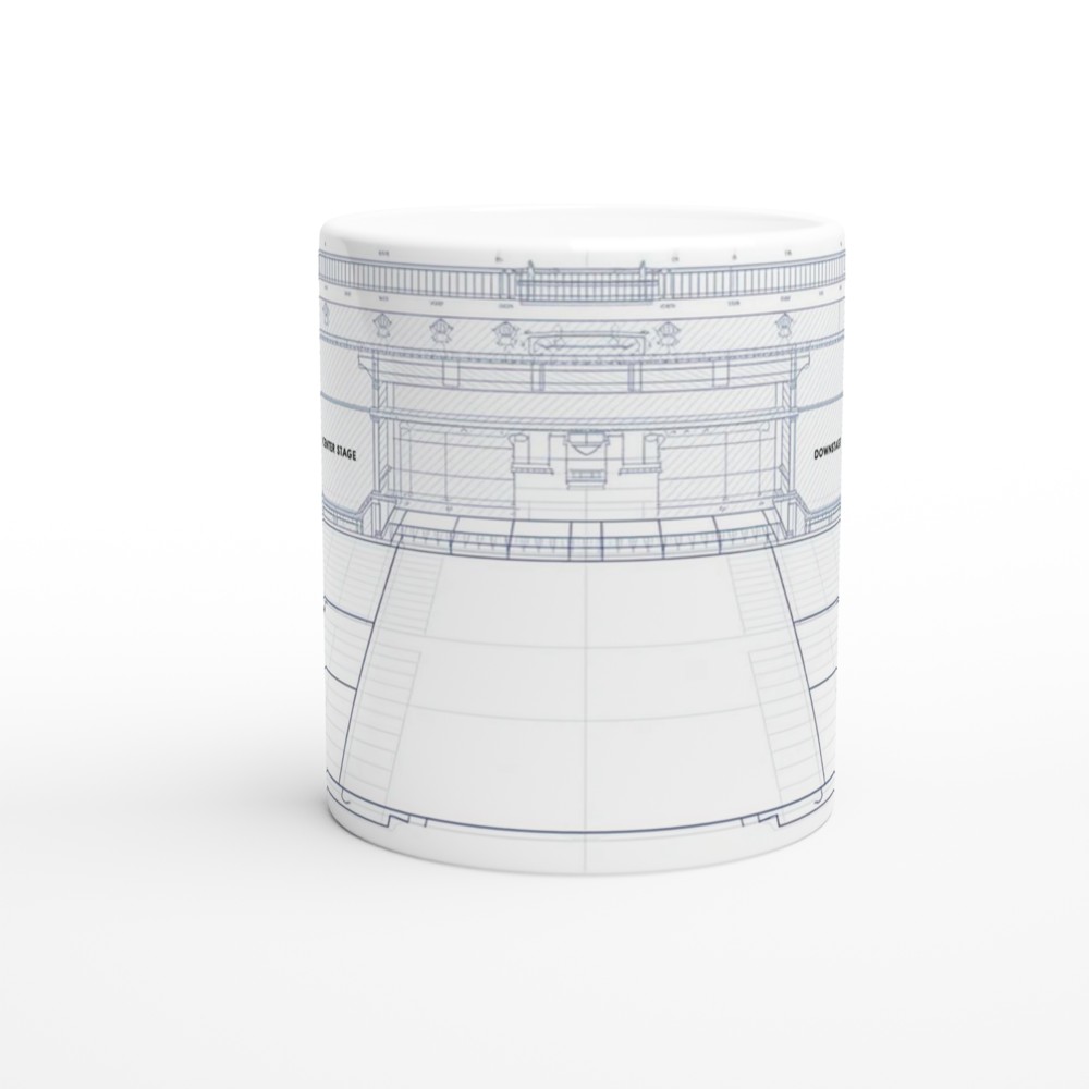 Theatre Stage Blueprint - Stage Directions Technical Drawing Mug — view 11