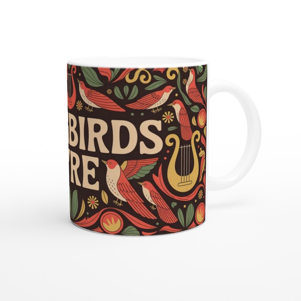 Hadestown Mug | Songbirds and Lyre Folk Art Design | Musical Theatre Gift | Theatre Lover Present — view 12