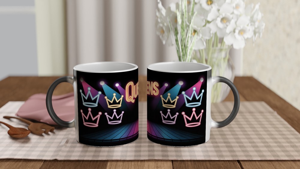 Six the Musical Mug | Queens Crown Concert Design | West End Theatre Gift | Musical Theatre Mug for Her — view 3