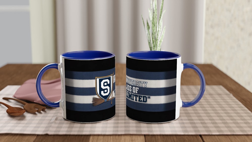Wicked Shiz University Mug | Musical Theatre Gift | Vintage Varsity Crest Mug | Present for Theatre Lovers — view 4