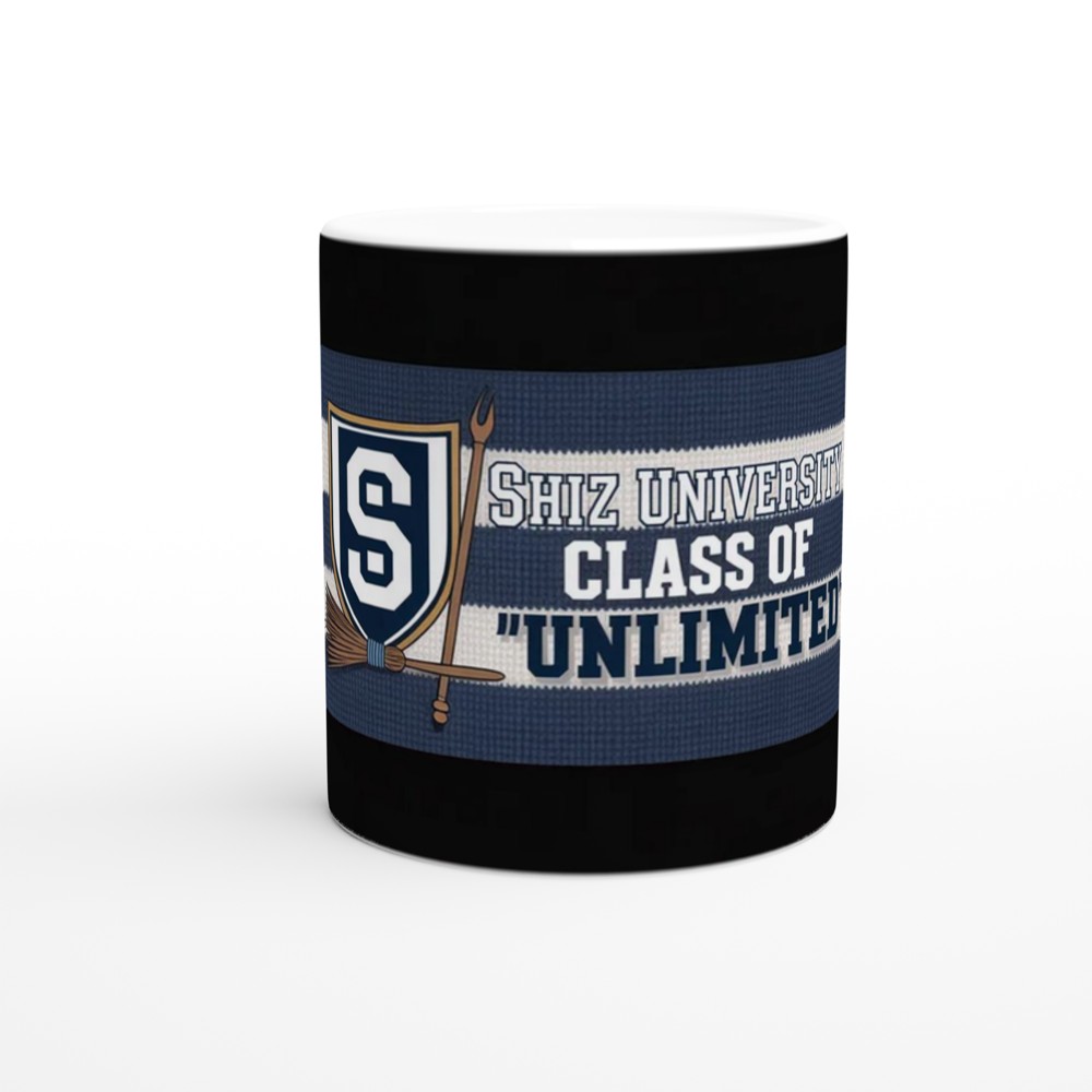Wicked Shiz University Mug | Musical Theatre Gift | Vintage Varsity Crest Mug | Present for Theatre Lovers — view 11