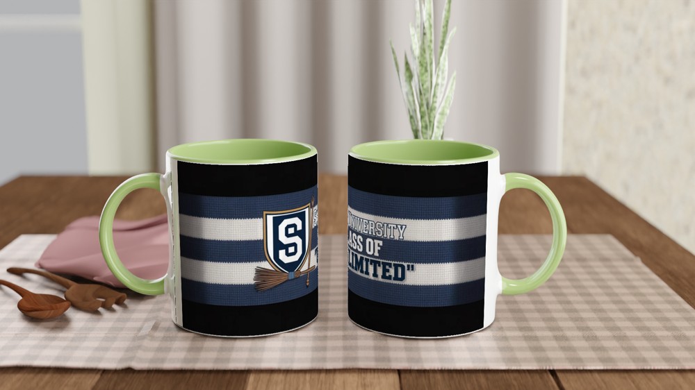 Wicked Shiz University Mug | Musical Theatre Gift | Vintage Varsity Crest Mug | Present for Theatre Lovers — view 5