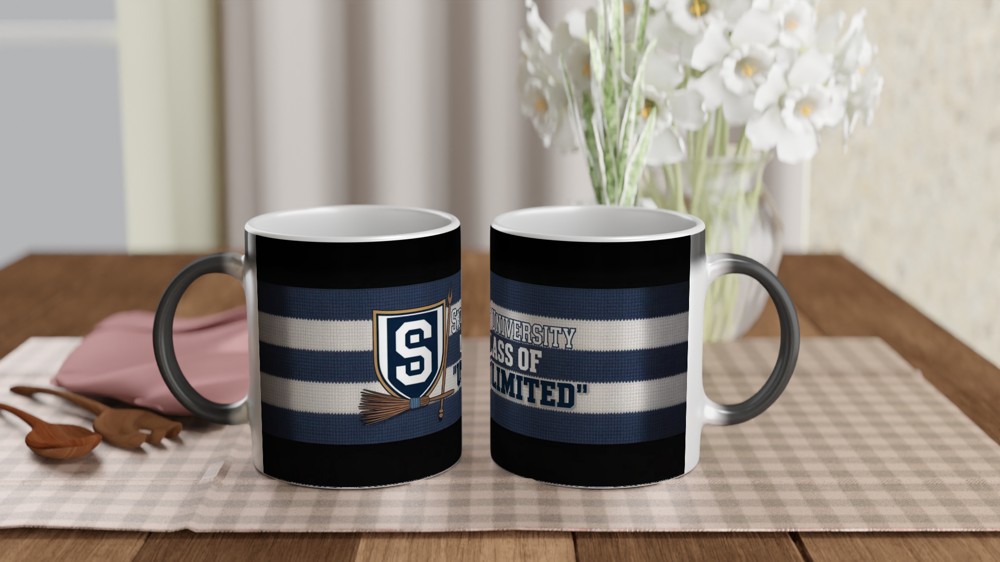 Wicked Shiz University Mug | Musical Theatre Gift | Vintage Varsity Crest Mug | Present for Theatre Lovers — view 3