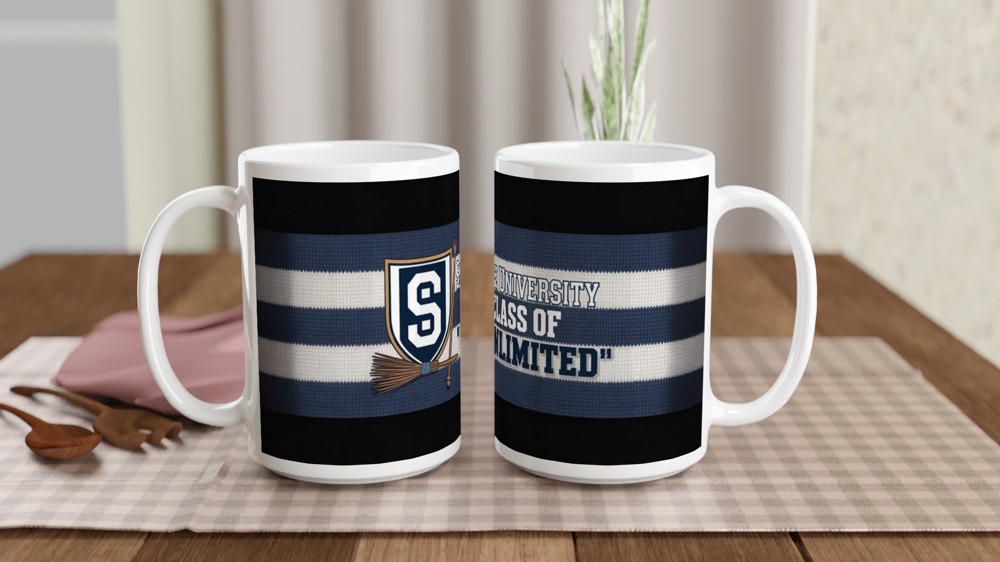 Wicked Shiz University Mug | Musical Theatre Gift | Vintage Varsity Crest Mug | Present for Theatre Lovers — view 2
