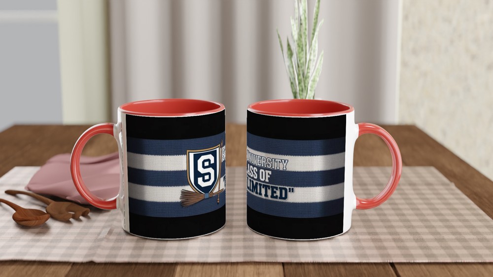 Wicked Shiz University Mug | Musical Theatre Gift | Vintage Varsity Crest Mug | Present for Theatre Lovers — view 7