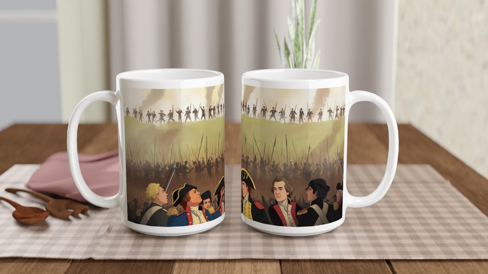 Yorktown Hamilton Mug | The World Turned Upside Down | Musical Theatre Gift | Theatre Lover Present — view 2