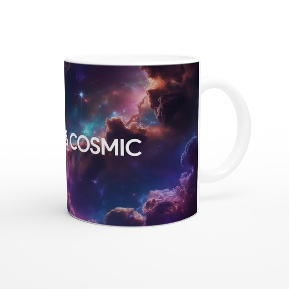 Queer and Cosmic Mug | Bisexual Pride Gift | Space Nebula Coffee Cup | Bi Pride Present for Friends — view 12