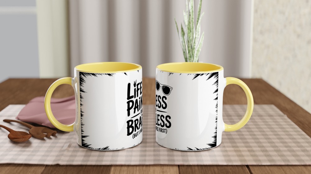 Wicked Fiyero Mug | Carefree Philosophy Quote | Musical Theatre Gift | Birthday Present for Best Friend — view 8