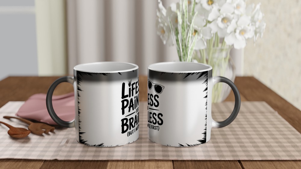 Wicked Fiyero Mug | Carefree Philosophy Quote | Musical Theatre Gift | Birthday Present for Best Friend — view 3