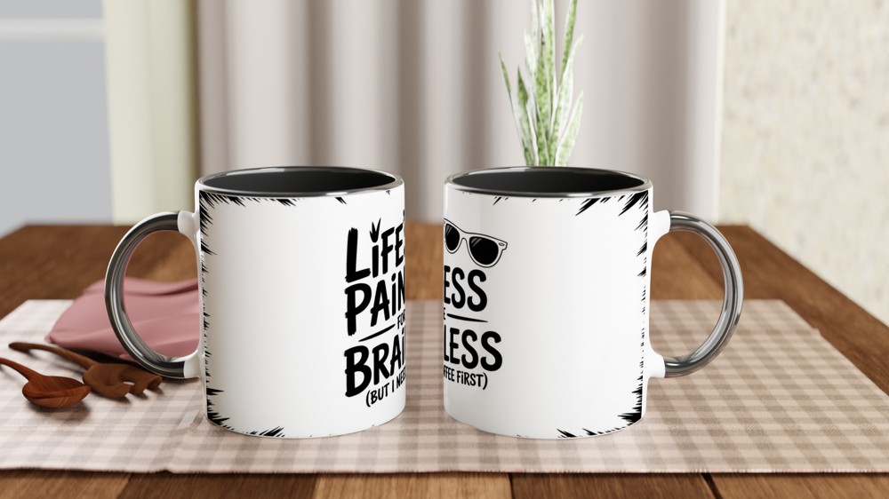 Wicked Fiyero Mug | Carefree Philosophy Quote | Musical Theatre Gift | Birthday Present for Best Friend — view 9