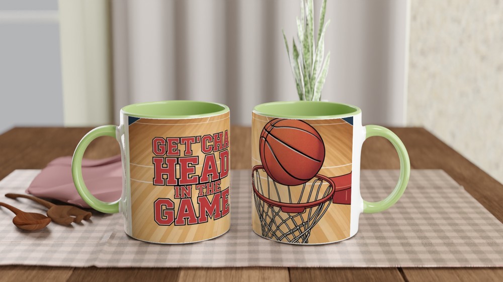 High School Musical Mug | Get'cha Head in the Game Quote | Varsity Basketball Gift | Musical Theatre Present for Best Friend — view 5