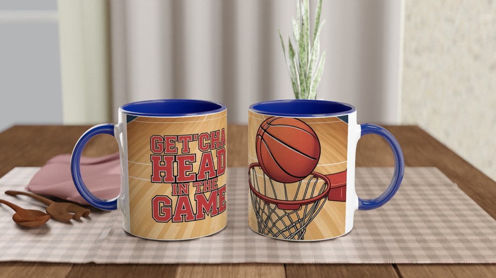 High School Musical Mug | Get'cha Head in the Game Quote | Varsity Basketball Gift | Musical Theatre Present for Best Friend — view 4