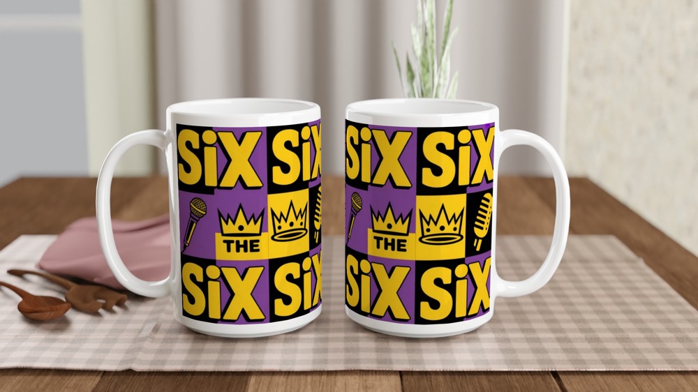 Six The Musical Inspired Pattern Mug — view 2