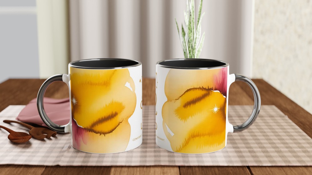 Leo Zodiac Mug | Astrology Star Sign Gift | Confident Creative Radiant | Birthday Present for Her or Him — view 9