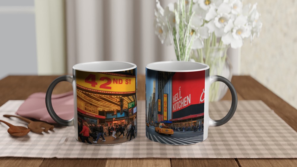 Times Square New York City Street Scene Mug — view 3