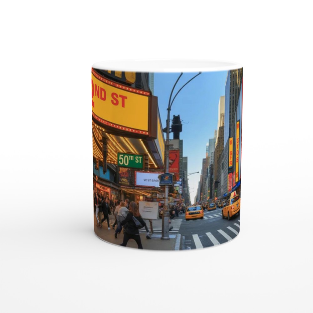 Times Square New York City Street Scene Mug — view 11