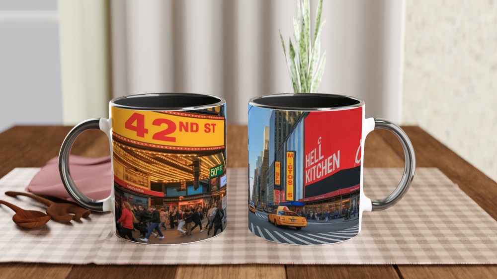 Times Square New York City Street Scene Mug — view 9