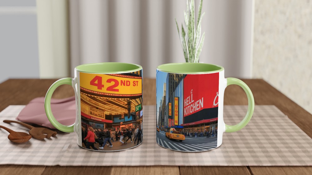 Times Square New York City Street Scene Mug — view 5