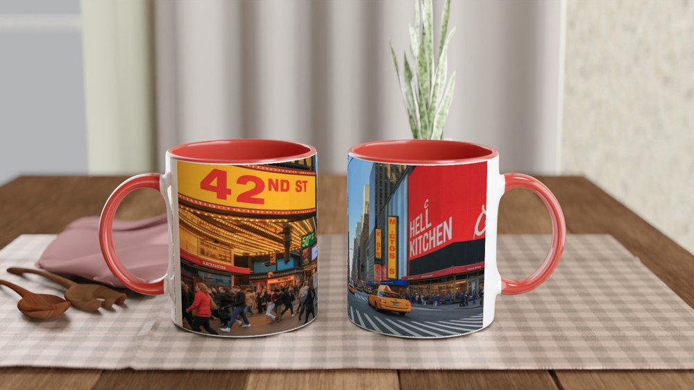 Times Square New York City Street Scene Mug — view 7