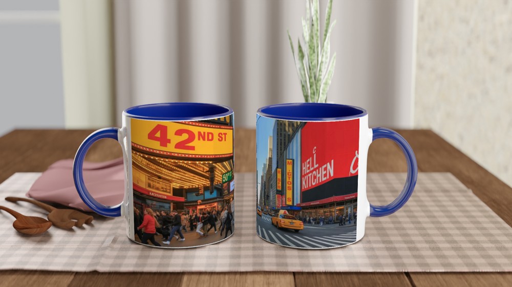 Times Square New York City Street Scene Mug — view 4