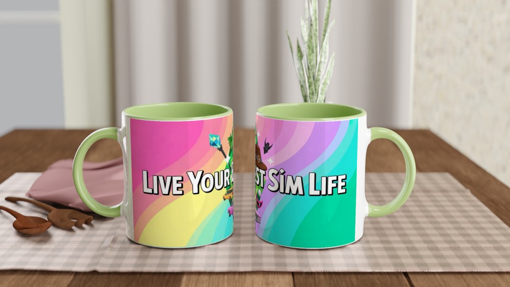 Live Your Best Sim Life Gaming Mug — view 5