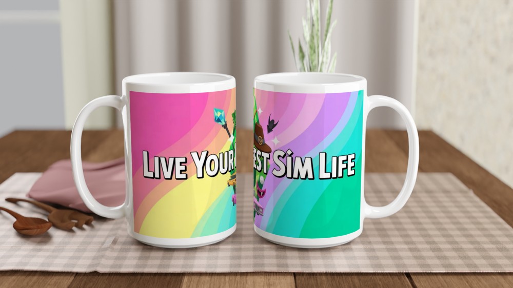 Live Your Best Sim Life Gaming Mug — view 2