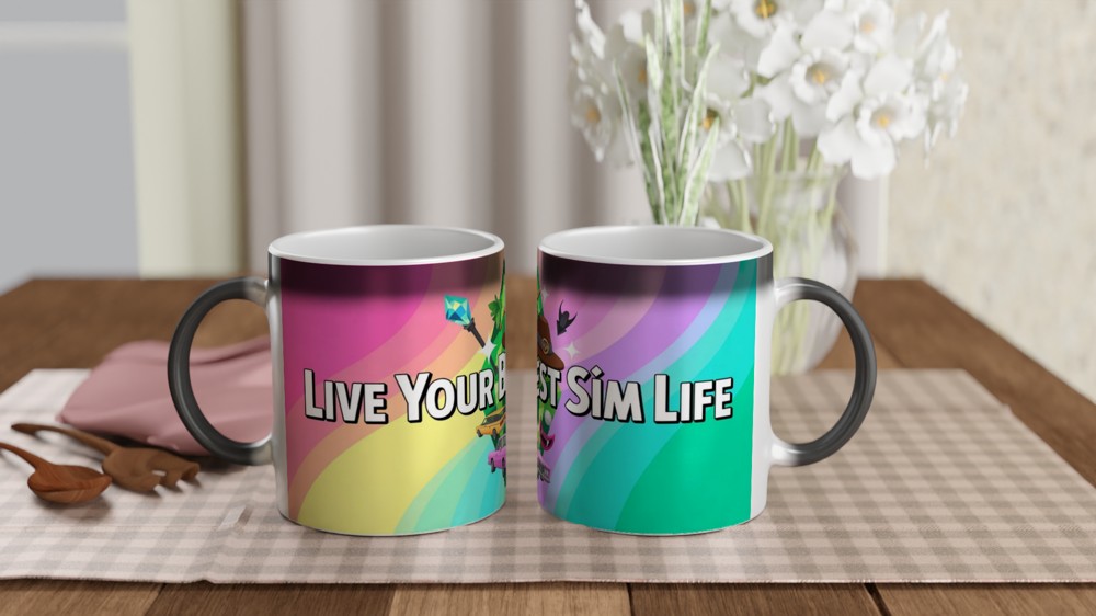 Live Your Best Sim Life Gaming Mug — view 3