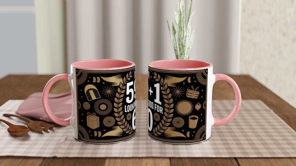 I Am 59+1 Looking Good For 60 - Funny 60th Birthday Mug — view 6