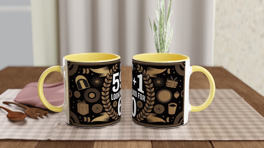 I Am 59+1 Looking Good For 60 - Funny 60th Birthday Mug — view 8