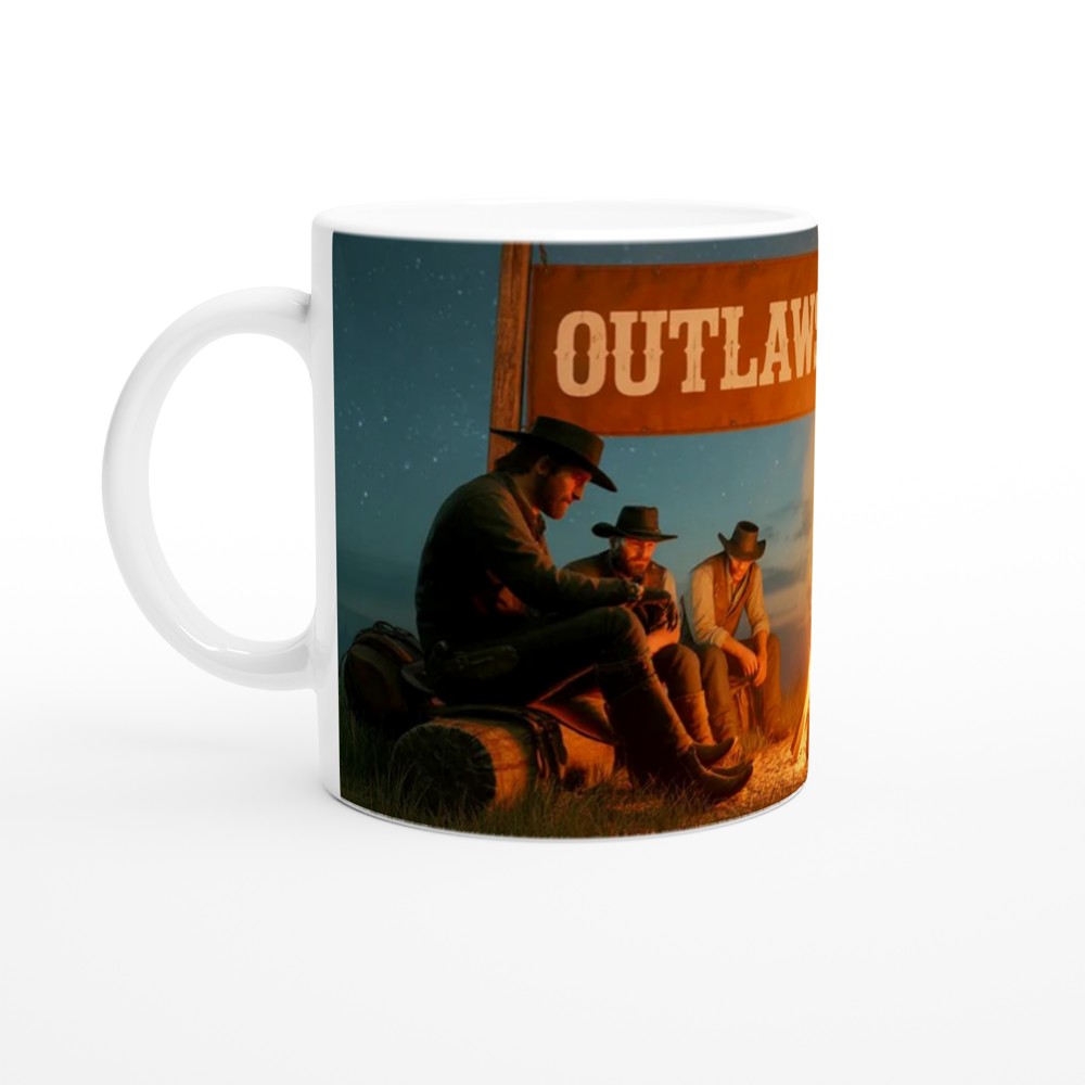 Red Dead Redemption 2 Mug | Outlaws For Life Quote | Gamer Gift for Him | Western Gaming Coffee Mug — view 10