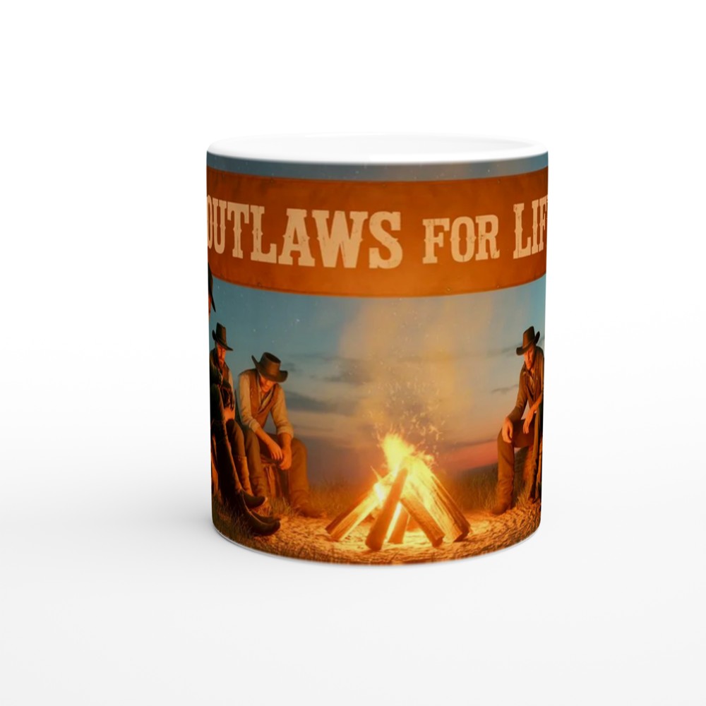 Red Dead Redemption 2 Mug | Outlaws For Life Quote | Gamer Gift for Him | Western Gaming Coffee Mug — view 11