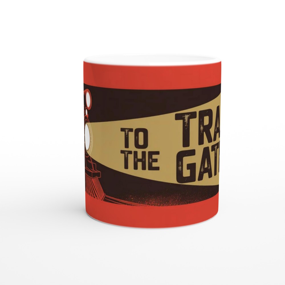 To The Train Gates - Vintage Steam Locomotive Mug — view 11