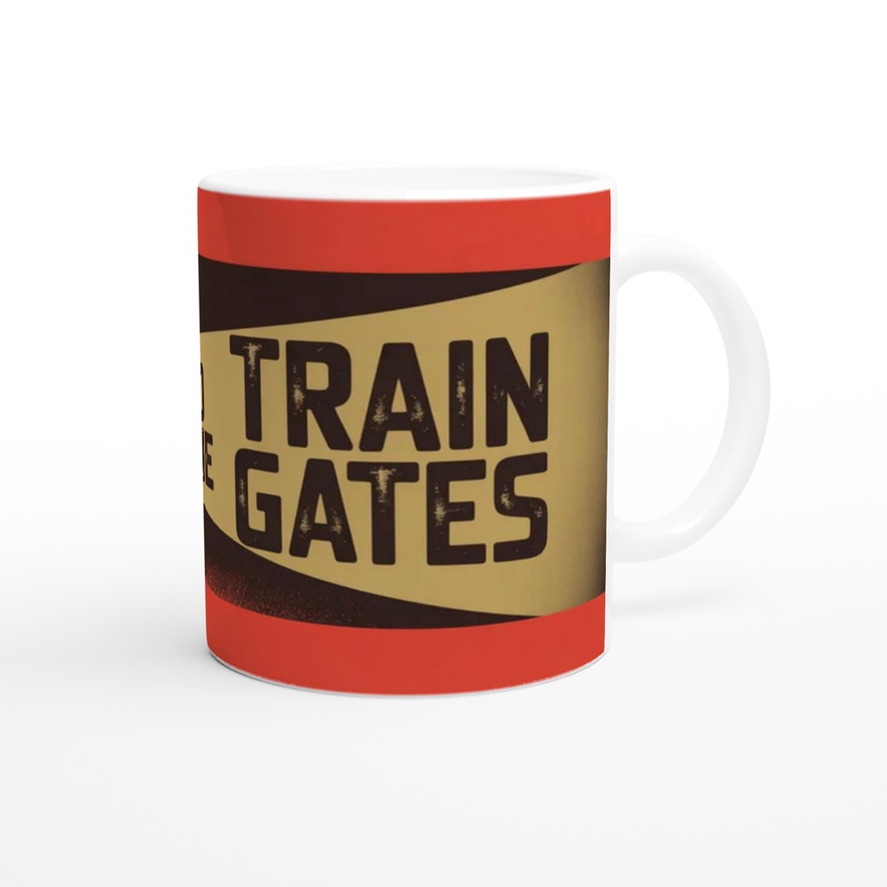 To The Train Gates - Vintage Steam Locomotive Mug — view 12