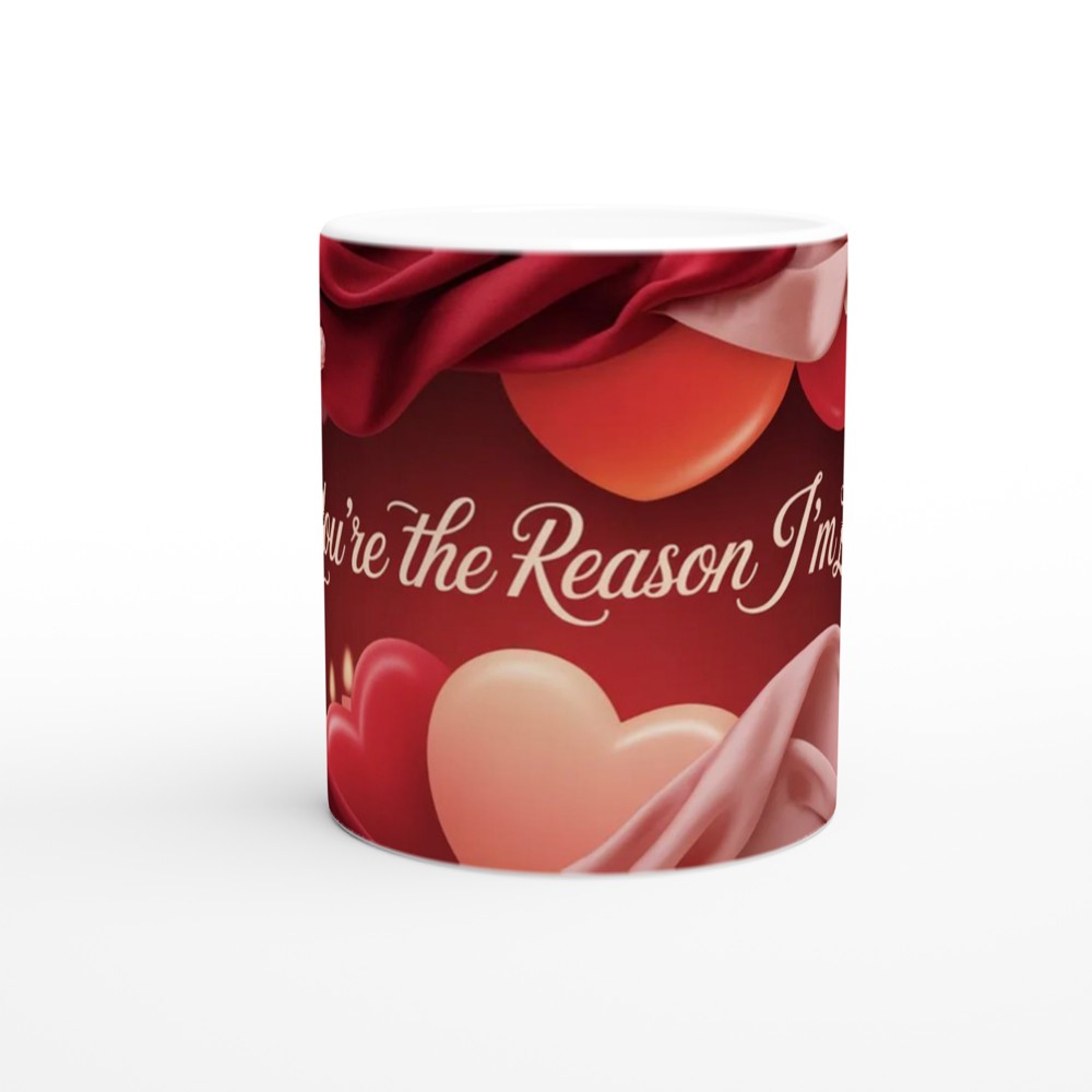 Valentines Mug | You're The Reason I'm Late | Funny Anniversary Gift for Boyfriend Girlfriend | Rude Romantic Present — view 11