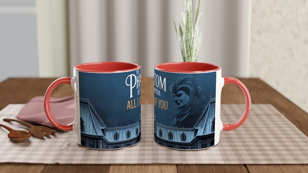 Phantom of the Opera Mug | All I Ask of You Gift | Musical Theatre Mug | Romantic Anniversary Present — view 7
