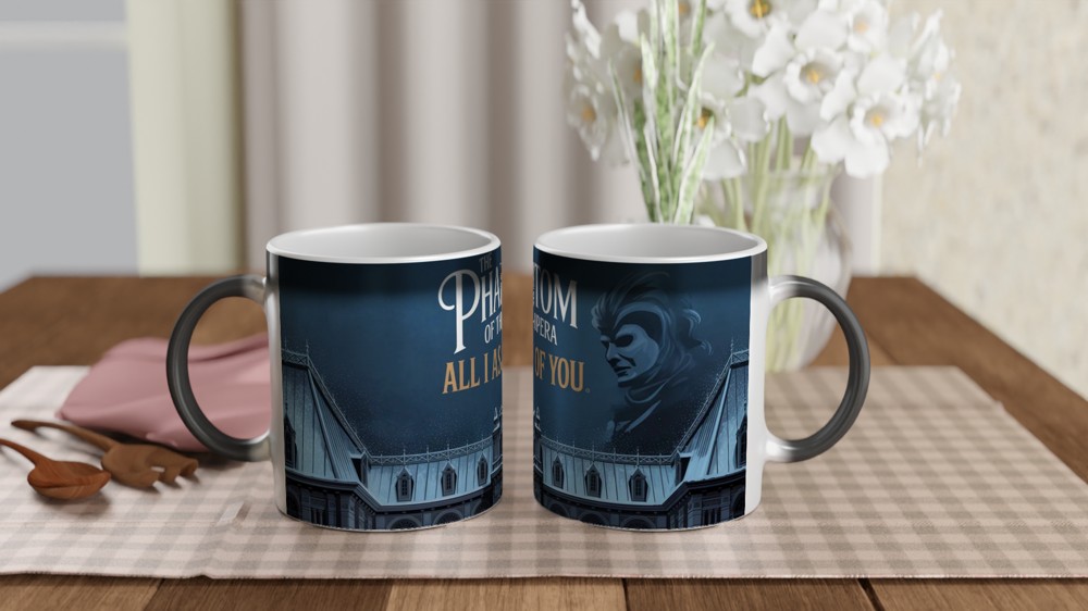 Phantom of the Opera Mug | All I Ask of You Gift | Musical Theatre Mug | Romantic Anniversary Present — view 3