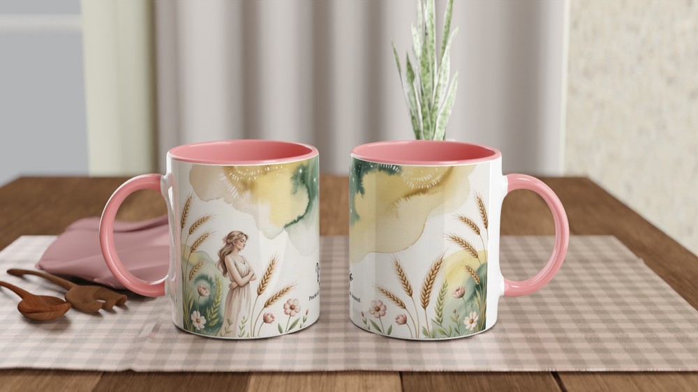 Virgo Zodiac Mug | Astrology Birthday Gift for Her | Watercolor Constellation Coffee Cup | Best Friend Star Sign Present — view 6