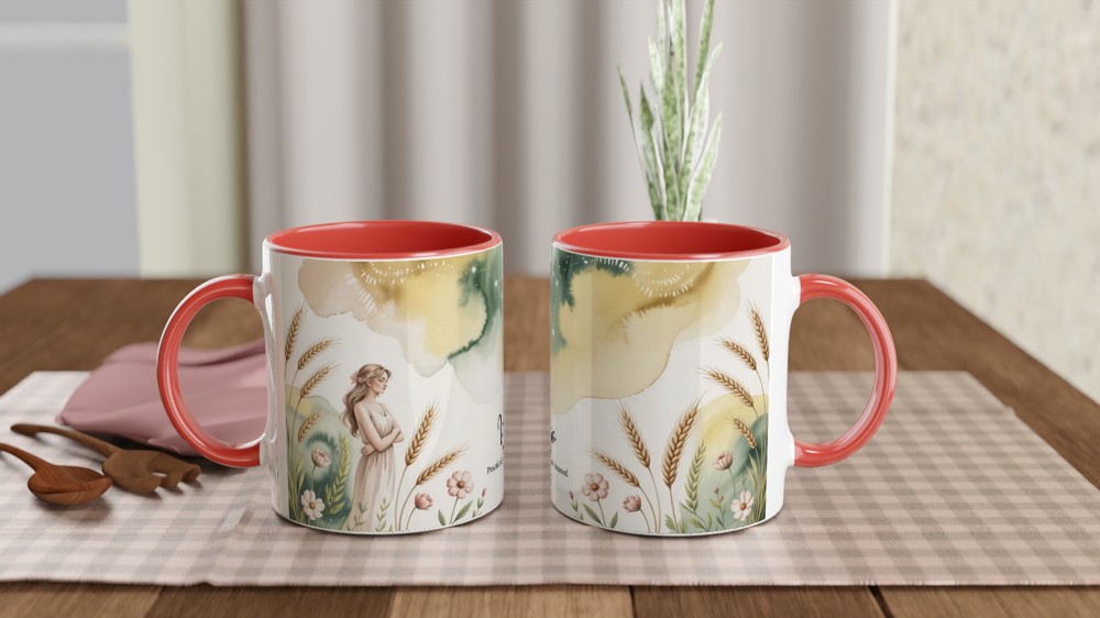 Virgo Zodiac Mug | Astrology Birthday Gift for Her | Watercolor Constellation Coffee Cup | Best Friend Star Sign Present — view 7