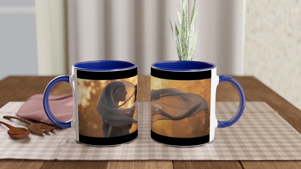 Love You Always Mug | Romantic Valentine's Day Gift | Anniversary Present for Her and Him | Elegant Heart Mug — view 4